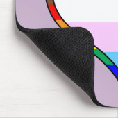 Trans Pride Heart Mousepad (Ecke)