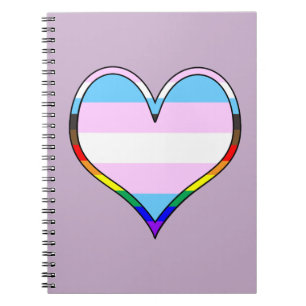 Trans Pride Heart Notebook Notizblock