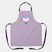 Trans Pride Heart Schürze (Vorderseite)