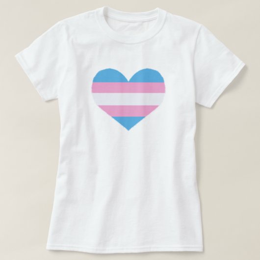 Trans Pride Heart T-Shirt (Design vorne)
