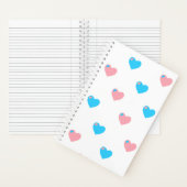 Trans Pride Hearts Notebook Notizblock (Innen)