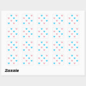 Trans Pride Hearts Stickers (Blatt)