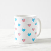Trans Pride Hearts Tasse (VorderseiteRechts)
