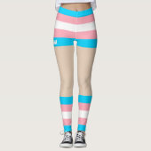 Trans Pride Imitats Shorts & Legs Leggings (Vorderseite)