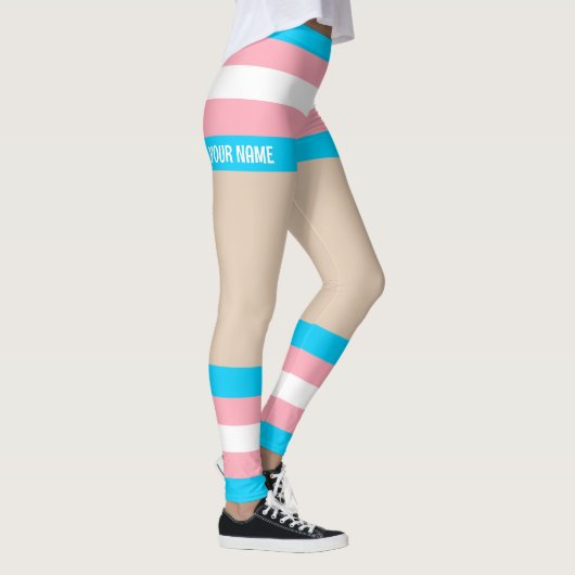 Trans Pride Imitats Shorts & Legs Leggings (Rechts)