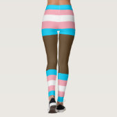 Trans Pride Imitats Shorts & Legs Leggings (Rückseite)