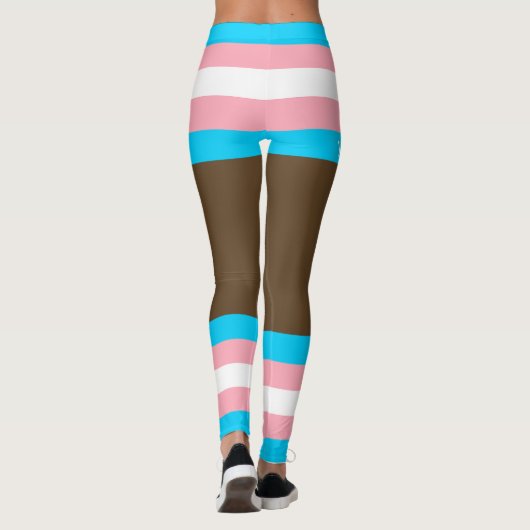 Trans Pride Imitats Shorts & Legs Leggings (Rückseite)