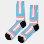 Trans Pride Inspirierte Crew Socken (Linkes Detail)