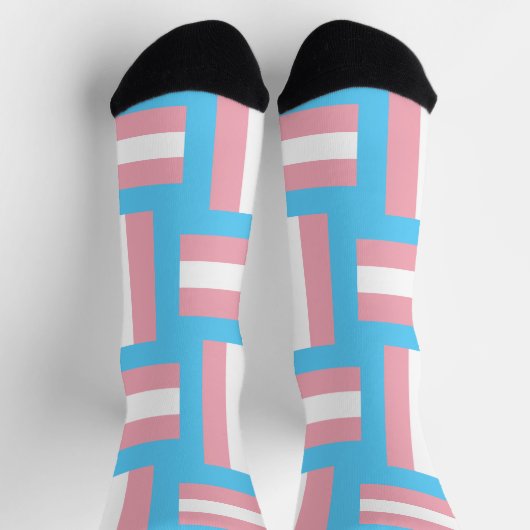 Trans Pride Inspirierte Crew Socken (Oben)
