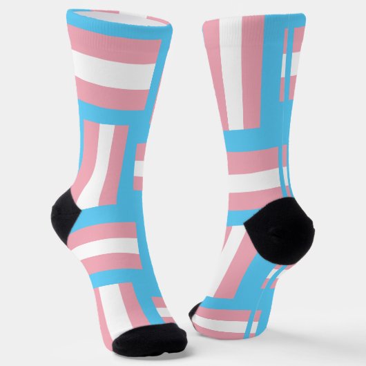 Trans Pride Inspirierte Crew Socken (Gewinkelt)
