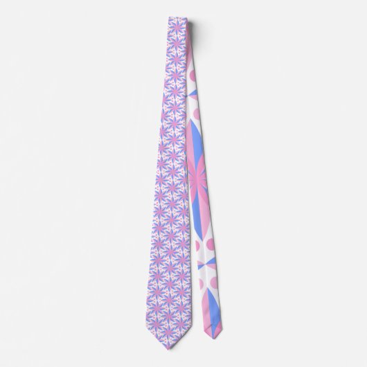Trans Pride Krawatte: Blühen mit Stolz Krawatte (Vorderseite)