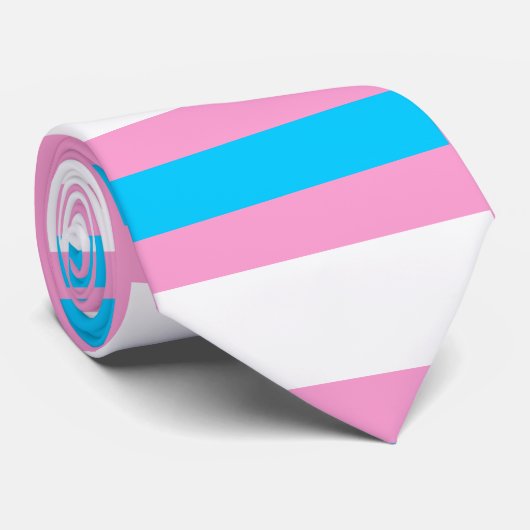 Trans Pride Krawatte: Feiern Sie jede Stunde Krawatte (Gerollt)