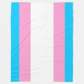 Trans Pride Kuschel-Fleece Fleecedecke (Vorderseite)