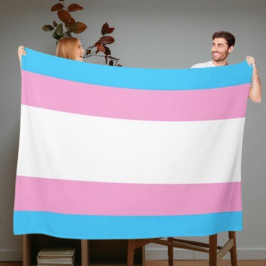 Trans Pride Kuschel-Fleece Fleecedecke
