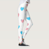 Trans Pride Large Hearts Leggings (Rechts)