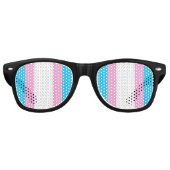 Trans Pride Lens Party Sonnenbrille (Vorderseite)