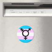 Trans-Pride-Magnet - mit Symbol Magnet (In Situ (Geschirrspüler))