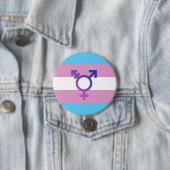 Trans-Pride-Markierung Button (Beispiel)