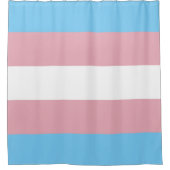 Trans-Pride-Markierung Duschvorhang (Vorderseite)