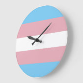Trans-Pride-Markierung Große Wanduhr (Winkel)