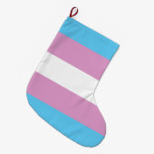 Trans-Pride-Markierung Großer Weihnachtsstrumpf (Vorderansicht (hängend))
