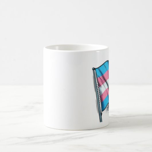 Trans-Pride-Markierung Kaffeetasse (Mittel)