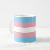 Trans-Pride-Markierung Kaffeetasse (Vorderseite Links)