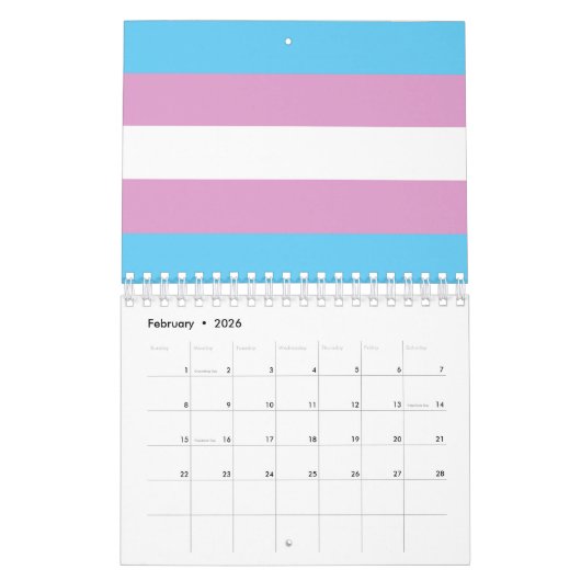Trans-Pride-Markierung Kalender (Feb 2026)