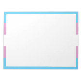 Trans-Pride-Markierung Notizblock (Vorderseite)