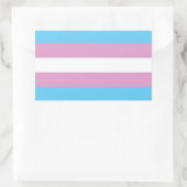 Trans-Pride-Markierung Rechteckiger Aufkleber (Tasche)