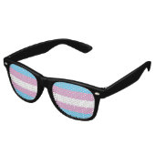 Trans-Pride-Markierung Sonnenbrille (Schrägansicht)