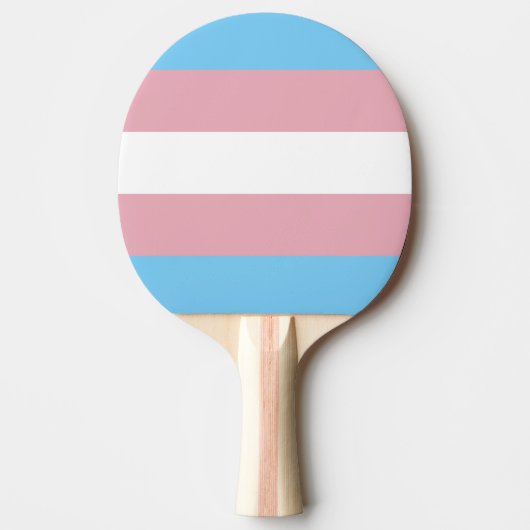 Trans-Pride-Markierung Tischtennis Schläger (Vorderseite)