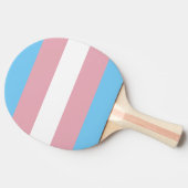 Trans-Pride-Markierung Tischtennis Schläger (Seitenansicht)