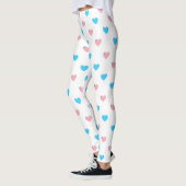 Trans Pride Medium Hearts Leggings (Links)