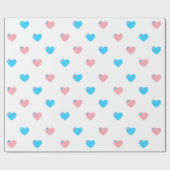 Trans Pride Medium Hearvingpapier Geschenkpapier (Flach)