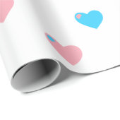 Trans Pride Medium Hearvingpapier Geschenkpapier (Rolleneckpunkt)
