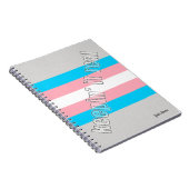 Trans-Pride-Notebook Notizblock (Rechte Seite)
