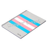 Trans-Pride-Notebook Notizblock (Linke Seite)