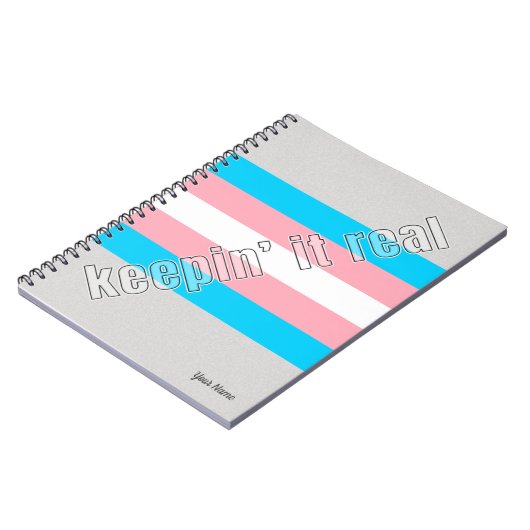 Trans-Pride-Notebook Notizblock (Linke Seite)