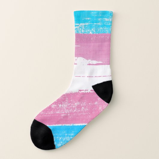 Trans Pride Paint Socken (Links - Außen)