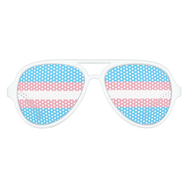 Trans Pride! Partybrille (Vorderseite)