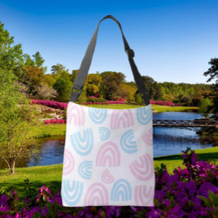 Trans Pride Pastel Rainbow Crossbody Bag Tragetaschen Mit Langen Trägern