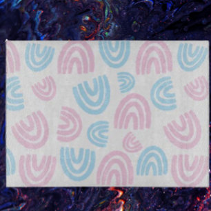 Trans Pride Pastel Rainbow Glass Cutting Board Schneidebrett