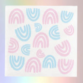 Trans Pride Pastel Rainbow Paper Napkin Serviette