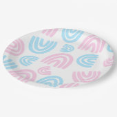 Trans Pride Pastel Rainbow Paper Teller (Schrägansicht)