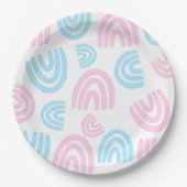 Trans Pride Pastel Rainbow Paper Teller (Vorderseite)