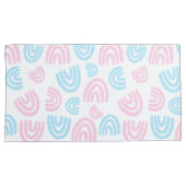 Trans Pride Pastel Rainbow Pillowcase Kissenbezug (Vorderseite-Rechts)
