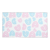 Trans Pride Pastel Rainbow Pillowcase Kissenbezug (Rückseite-Links)