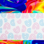 Trans Pride Pastel Rainbow Pillowcase Kissenbezug