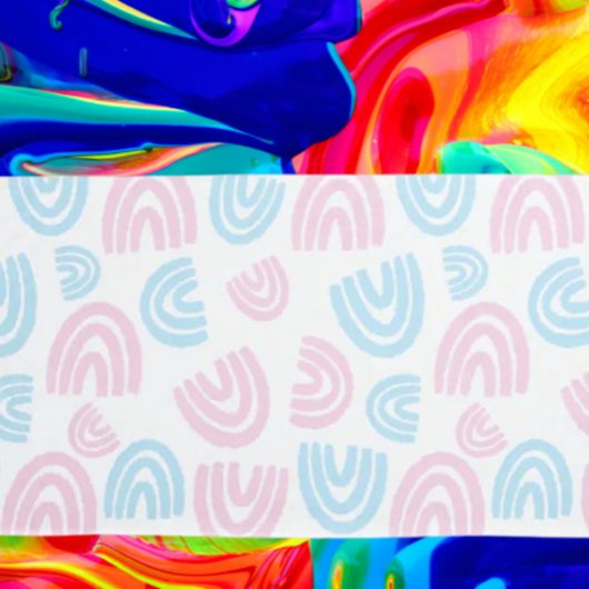 Trans Pride Pastel Rainbow Pillowcase Kissenbezug